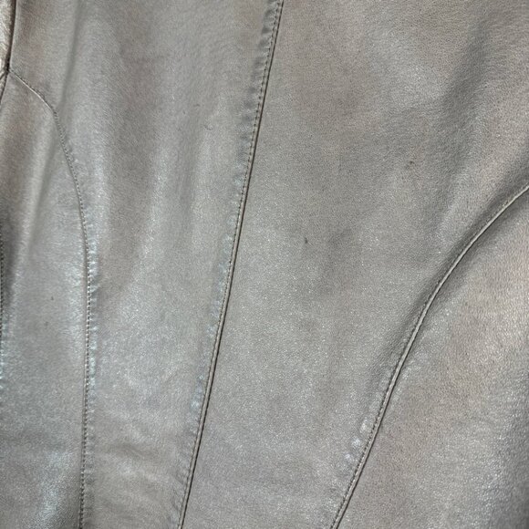 DANIER Women's Tan Leather Jacket - Picture 13 of 14